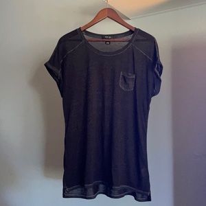 Style & Co. Sheer Summer Top, large, black